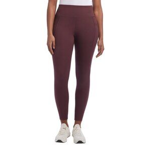 Danskin Women's Brushed Leggings Size S Violet Side Pockets High Rise Soft (NEW)